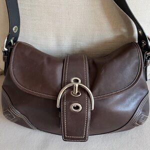 Y2K Coach Soho  Chocolate Brown w/ silver buckle